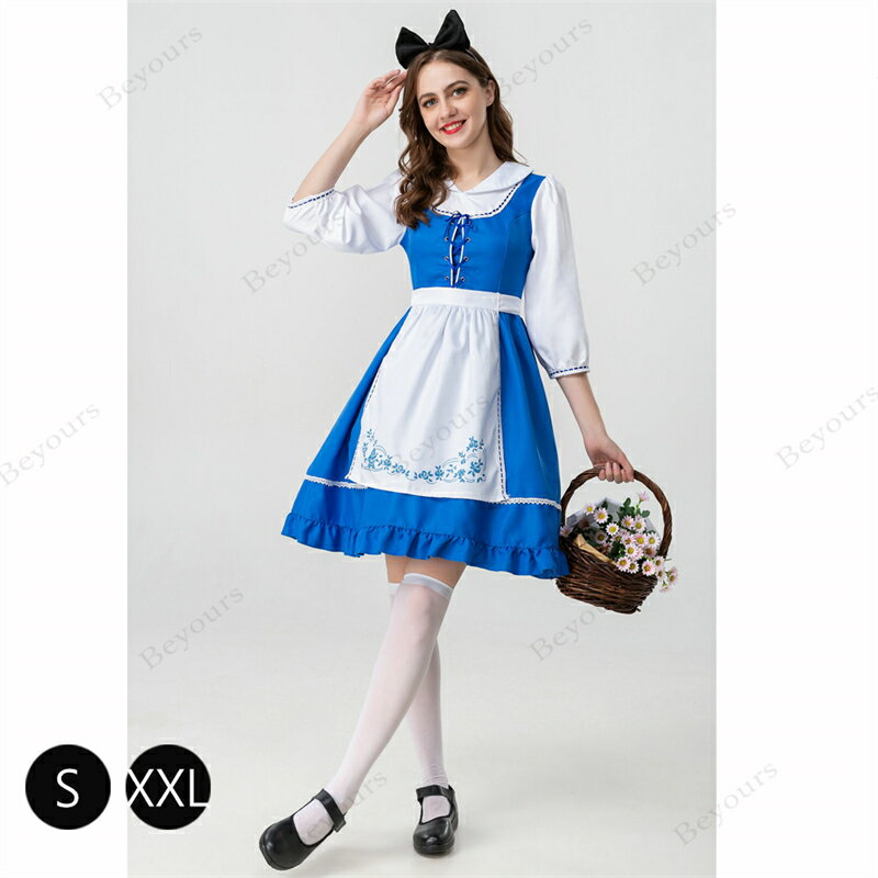 メイド服 コスプレ衣装 ハロウイン イベント　ロリータ文化祭 魔女コスプレ衣装cosplay 仮装コスチュー..