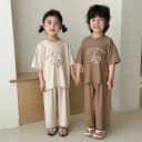 ルームウェア 上下セット 韓国子供服 女の子 男の子 tシャツ 半袖ルームウェア ベビー服 キッズ ジュニア おしゃれ 可愛い 夏服 トップス ボトムス 部屋着 誕生日 プレゼント 幼稚園 学生 150cm 140 130 120 110 100 90 80