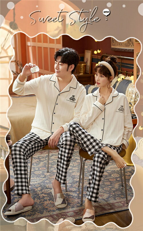 パジャマ ペアパジャマ カップルパジャ パジャマ 大きいサイズ レディース メンズ ルームウェア 長袖 上下セット 前開き ナイトウェア 部屋着 ギフト セットアップ かわいい プレゼント 秋 冬 上品 彼氏 彼女 お揃い 長ズボン お祝い 寝間着 寝巻き 送料無料