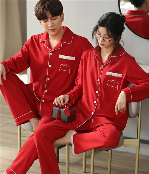 パジャマ ペアパジャマ カップルパジャ パジャマ 大きいサイズ レディース メンズ ルームウェア 長袖 上下セット 前開き ナイトウェア 部屋着 ギフト セットアップ かわいい プレゼント 秋 冬 上品 彼氏 彼女 お揃い 長ズボン お祝い 寝間着 寝巻き 送料無料