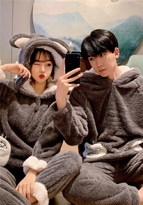 パジャマ 秋 冬 ペアパジャマ カップルパジャ パジャマ 大きいサイズ レディース メンズ ルームウェア 長袖 上下セット ナイトウェア 部屋着 ギフト セットアップ かわいい プレゼント 上品 彼氏 彼女 お揃い 長ズボン お祝い 寝間着 寝巻き 送料無料 フード付き