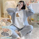 マタニティパジャマ 長袖 マタニティ ルーム 上下セット かわいい 入院着 秋 冬 可愛い マタニティウエア 妊婦服 出産 産後 産院 妊婦 レディース プレゼ...