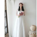 ウェディングドレス 前撮り ウェディングドレス 二次会 白 結婚式ドレス 花嫁 ブライダル ウエディングドレス Aライン 演奏会 披露宴 二次会 トレーン 発表会 コンサート パーティードレス ピアノ エレガント 海外挙式 大きいサイズ カジュアル(4)