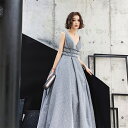 カラードレス 演奏会 カラードレス シルバー Aライン カラードレス 二次会 花嫁 二次会ドレス 結婚式 ブライダル 前撮り 演奏会ドレス 披露宴 コンサート イブニングドレス カクテルドレス パーティードレス ピアノ 発表会 成人式 卒業式ステージ衣装