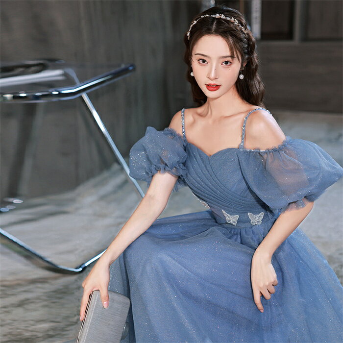 カラードレス 演奏会 カラードレス 青い 二次会ドレス 演奏会ドレス 結婚式 花嫁ドレス ブライダル 前撮り 披露宴 キラキラ コンサート イブニングドレス カクテルドレス パーティードレス ピアノ 海外挙式 大きいサイズ