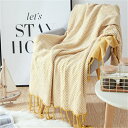 ブランケット 夏用 おしゃれ 大判 ひざ掛け 肌触りの良い 北欧 フリンジ 毛布 シングル ベッドカバー ダブル かわいい ソファーカバー アイボリー タオルケット 掛け毛布 かわいい ニットブランケット 軽い 通気性 母の日/父の日 ギフト 洗える 送料無料