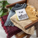 ブランケット 夏用 おしゃれ 大判 ひざ掛け 肌触りの良い 北欧 フリンジ 毛布 シングル ベッドカバー ダブル かわいい ソファーカバー アイボリー タオルケット 掛け毛布 かわいい ニットブランケット 軽い 通気性 母の日/父の日 ギフト 洗える 送料無料 両面使える