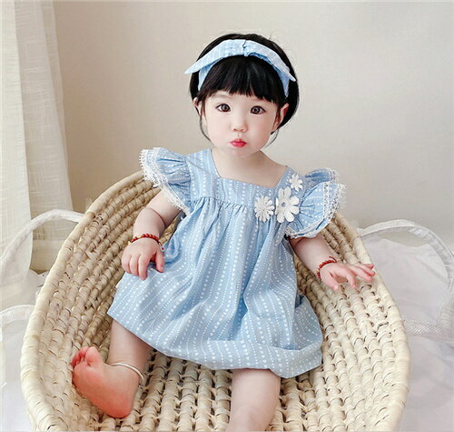 ワンピース ノースリーブ 値段が激安 女の子 ベビー服 カバーオール 子供服 綿 春 夏 ヘアバンド 新生児 かわいい 赤ちゃん 送料無料 出産祝い 上下セット 贈り物