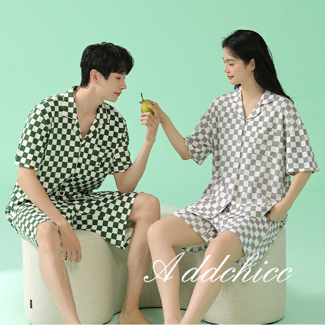 ペアパジャマ カップル 夏 ルームウェア 半袖...の紹介画像2