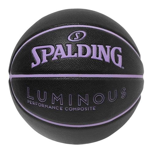 バスケットボール ルミナス 合成皮革 ブラック×バイオレット 5号 77-980J SPALDING スポルディング