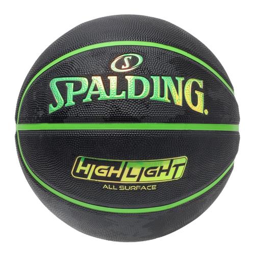 バスケットボール ハイライト グリーン ラバー 7号 85-151J SPALDING スポルディング