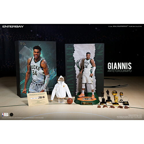 【新品/在庫あり】 エンターベイ リアルマスターピース NBAコレクション ヤニス アデトクンボ 1/6 コレクティブル フィギュア