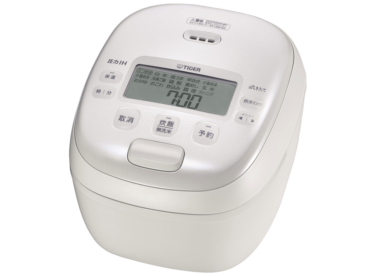 タイガー 圧力IH炊飯ジャー 5.5合炊き ホワイト TIGER 炊きたてJRI-B100-W