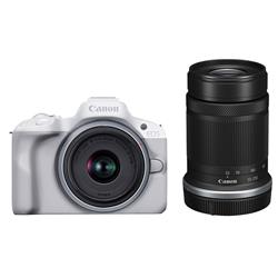 乐天商城 - Canon EOS R50 ダブルズームキット ホワイト ミラーレスカメラ キヤノン