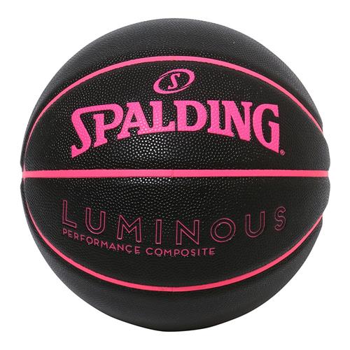 バスケットボール ルミナス コンポジット ブラック×ピンク 6号球 77-845J