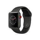 Apple Watch Series 3 GPS + Cellularモデル 38mm 【新品/在庫あり】Apple Watch Edition Series 3 GPS+Cellularモデル 38mm MQM42J/A [グレイ/ブラックスポーツバンド]