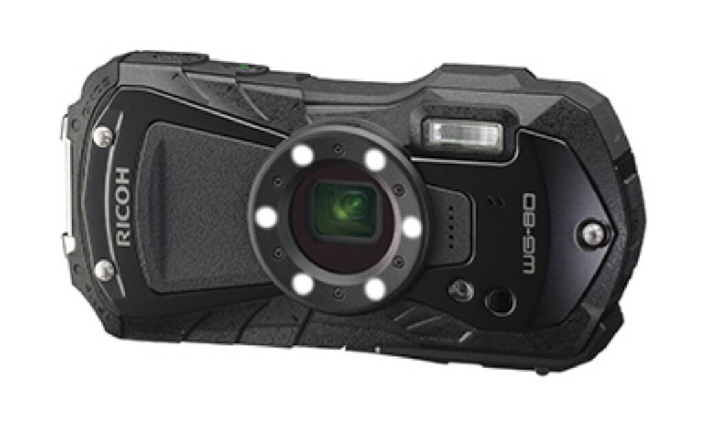 乐天商城 - RICOH WG-80 ブラック 防水デジタルカメラ リコー