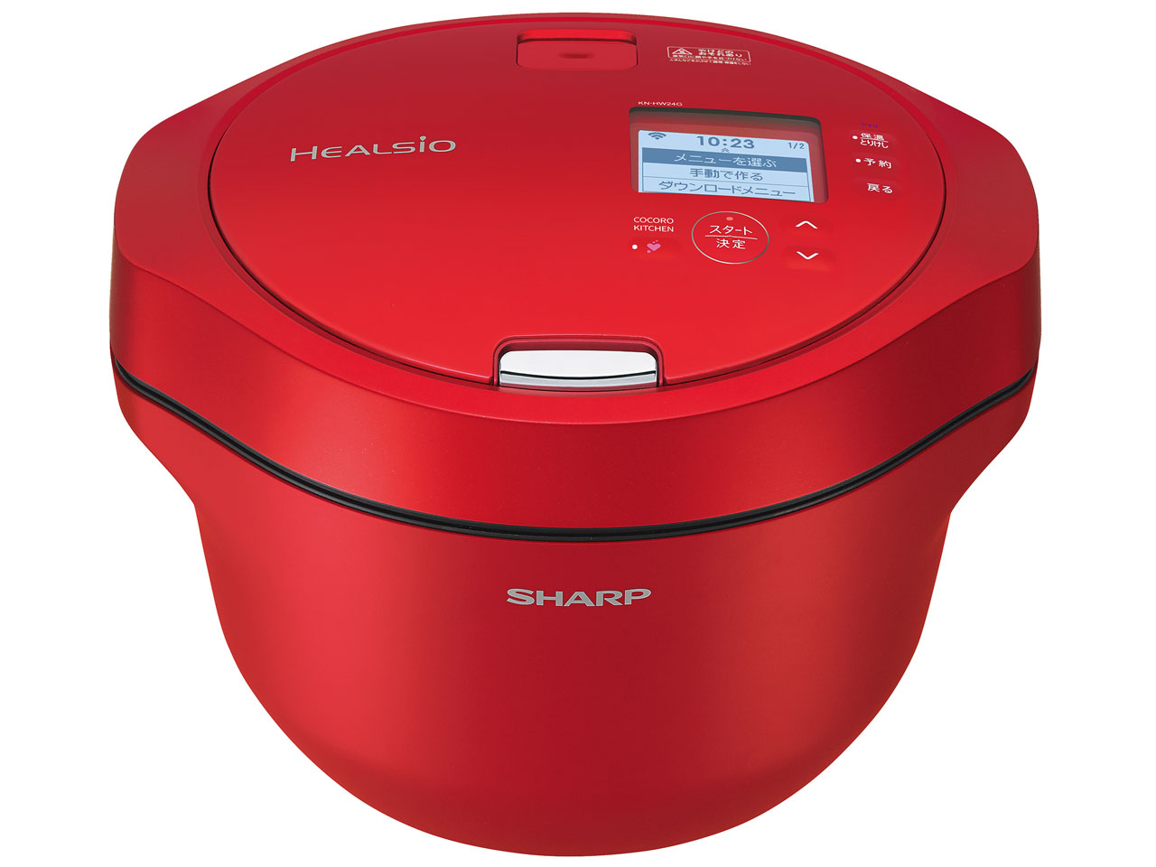 Rakuten - SHARP ヘルシオ ホットクック KN-HW24G-R レッド系 シャープ