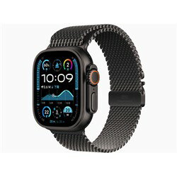 乐天商城 - Apple Watch Ultra 2 GPS+Cellularモデル 49mm MX4W3J/A [ブラック・ブラックチタニウムミラネーゼループ S] アップルウォッチ