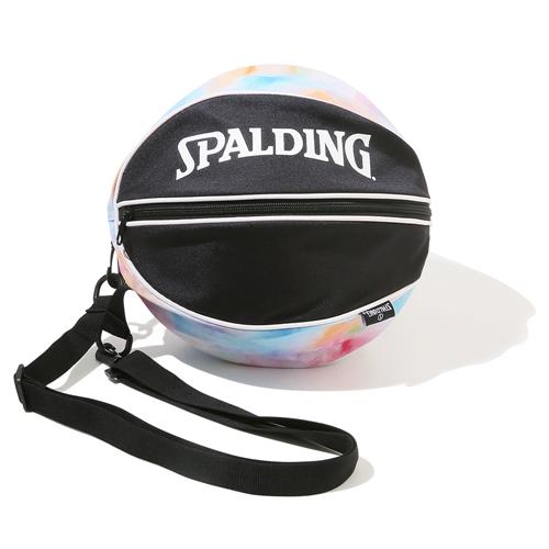 配送区分：Fサイズバスケットボールが1個収納可能な ボールバッグ タイダイレインボー 49-001TD【SPALDING / スポルディング】●フックを使えば他のバッグにも装着可能●素材：ポリエステル●サイズ：直径約27cm(7号球収納可能)