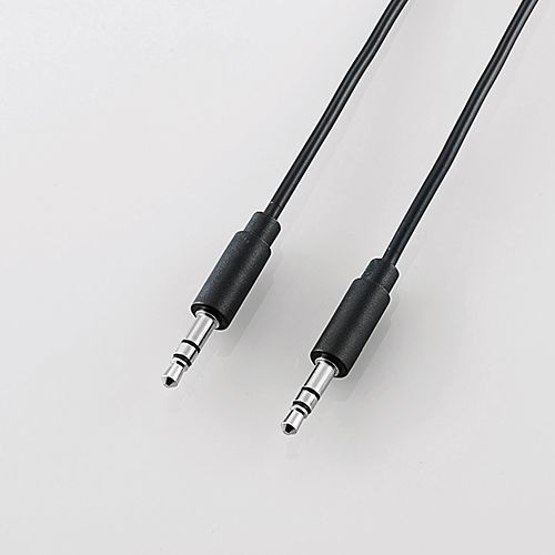 配送区分：SSサイズEL10QFDAVケーブル/ラジカセ用/3.5φオーディオケーブル/ブラック/0.5m DH-MMRN05コンパクトコネクタと極細ケーブルを採用。コンパクトで取り回しがしやすいアナログオーディオケーブル(3.5φステレオミニプラグ)。・商品詳細 : ■音楽プレーヤーなどの音声をライン入力端子搭載のラジカセやコンポなで再生できる、コンパクトで取り回しがしやすい3.5φステレオミニプラグケーブルです。 ■従来品より約25%小型化したスリムコネクタと、30%細くなった極細ケーブルを採用しています。※エレコム社比 ■高純度OFC99.95%(無酸素銅)ケーブルを使用し、信号の歪みや伝送ロスを抑えます。 ■コネクタ形状:3.5φステレオミニプラグ-3.5φステレオミニプラグ ■対応機種:3.5φステレオミニプラグを搭載したスマートフォン及びラジカセ等 ■ケーブル長:0.5m ■カラー:ブラック