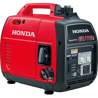 Rakuten - ホンダ発電機 HONDA 1.8kVA 単相100V 18.0A インバーター発電機 EU18i 新品 EU18iT JN お祭り 屋台 アウトドア 電源 レジャー DIY キッチンカー 移動販売 ガソリン 台風 地震 防災用 災害用 静音 防音型 備