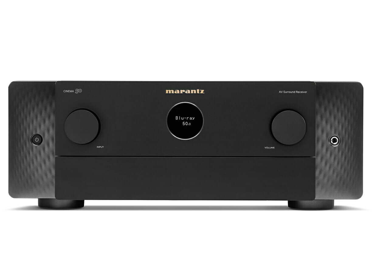 配送区分：Fサイズmarantz 9.4ch AVサラウンドレシーバー CINEMA 50 ブラック 高音質 マランツ※ご注文手続き後、当店より発送予定日または取寄商品の在庫有無・納期を記載したご注文確認メールをお送りいたしますので必ずご確認をお願い致します。 《在庫あり》 最新3Dオーディオフォーマットを網羅し、 11.4chプロセッシングに対応HDAM-SA2搭載プリアンプを採用した 高音質AVサラウンドレシーバー