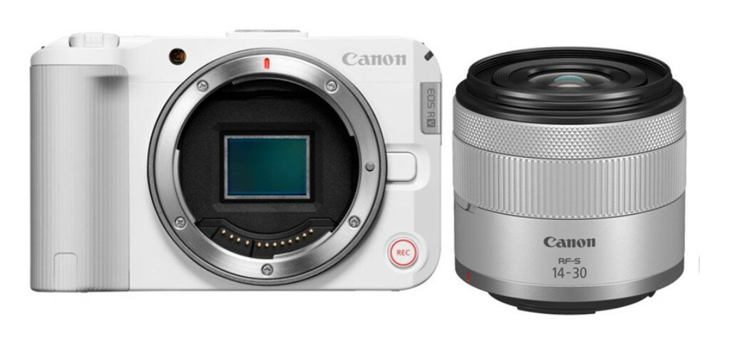 Rakuten - Canon EOS R50 V RF-S14-30 IS STM PZ レンズキット ホワイト キヤノン APS-Cサイズミラーレスカメラ
