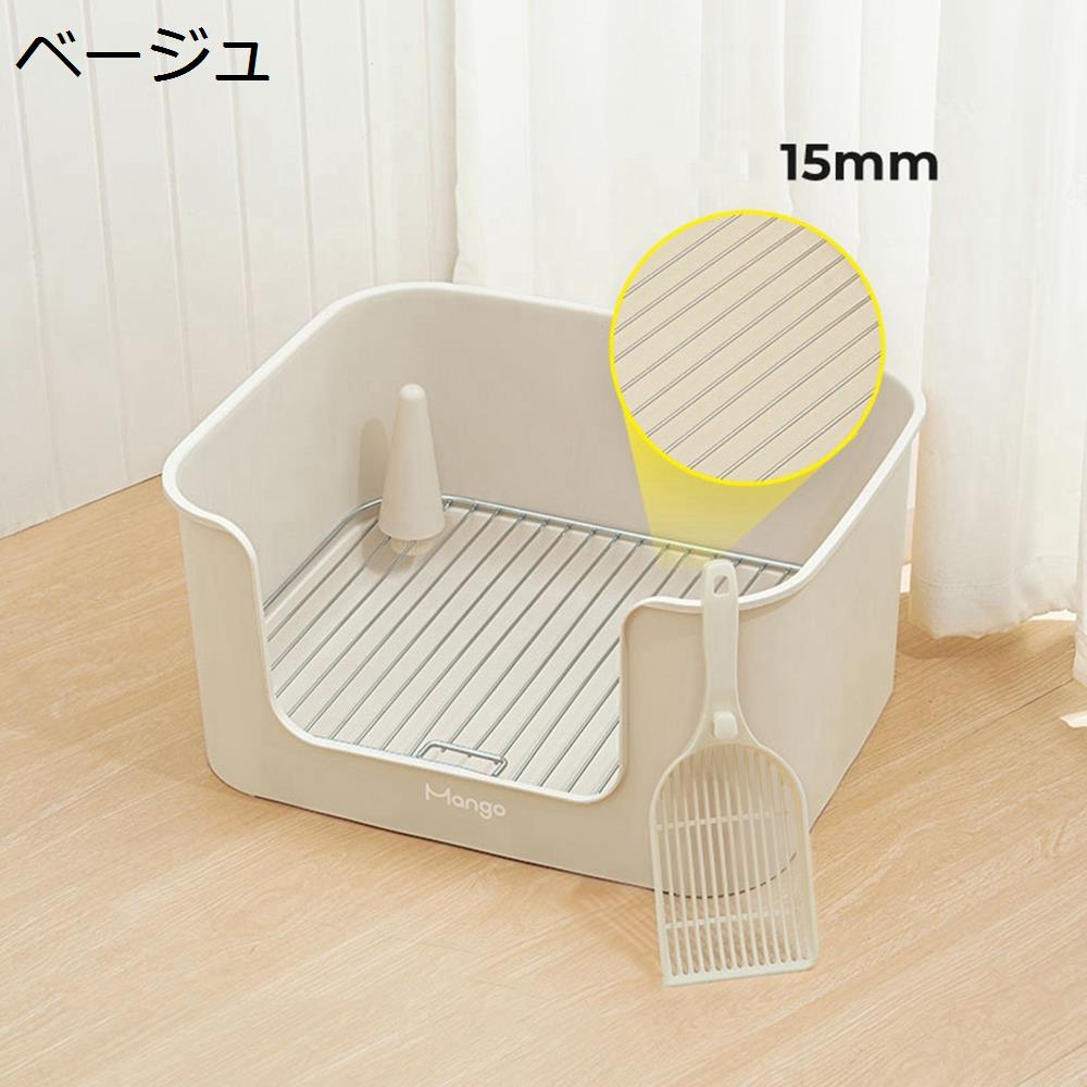 　　　 ◆◇◆人気の秘密◆◇◆ 【トレーニングに最適なトイレ】：トイレを覚えやすい囲い付きタイプのペットトイレ。ふちが高いのでおしっこの飛び散り防止にも効果的。屋外屋内でも適用！ 【メッシュ付き】お手入れが簡単で、使いやすいデザインとハニカムメッシュを採用しました。グリッドは簡単に取り外すことができるので、掃除やおむつの交換にとても便利です。 メッシュ構造により、犬がおむつを噛むのを防ぐことができます。 【強い荷重力】強化されたフェンスと強力な耐荷重で、大型犬が乗っても崩れることはありません。拡大した大空間は犬がぐるぐる回る天性を満足できてしつけの成功率を高めます。 【適用シーンとオブジェクト】リビングルーム、公園、庭園に適しており、屋内、パティオ、バルコニー、玄関などで便利に使えます！小さなペット犬・猫・うさぎ・小動物がトイレに行くのを助けるのに最適な場所です。 【幅広い用途】:犬用子犬用おしっこパッドホルダーパンは、自宅、オフィス、バスルームなどで子犬や小型犬に最適です。 　　　◆◇◆注意事項◆◇◆ご覧のモニターの環境、撮影環境により実物と色味が異なって見える場合がございます。湿った状態で他のものと擦り合わせると色が移る恐れがあります。濃色品の洗濯時は、白色、淡色と分けて洗ってください。説明