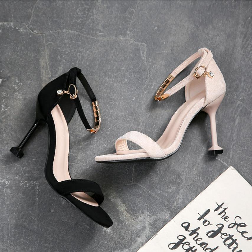 肥大サイズ小サイズサンダル ファッションレディースサンダル ヒール5cm ヒール7cm ヒール9cm婦人靴 スエードピンヒールパーティーシュ addkitchen1-10040039 アッドキッチン サンプル画像2