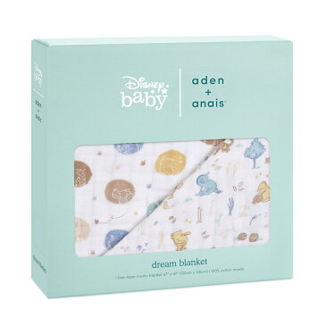 【公式ショップ】エイデン アンド アネイ 【aden+anais】 ディズニー ベビー モスリン ドリームブランケット 1枚 (ブランケット ガーゼケット コットン 出産祝い 退院祝い ギフト ラッピング対応) adbc10020dij Winnie in the woods ウィニー イン ザ ウッズ