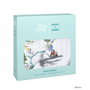 【エイデンアンドアネイ公式ショップ】ディズニーベビー aden+anais モスリン ドリームブランケット (ベビー ブランケット 大判 コットン ガーゼ 定番 出産準備 出産祝い 男の子 女の子 ギフト ラッピング対応)disn250j ウィニーザプー