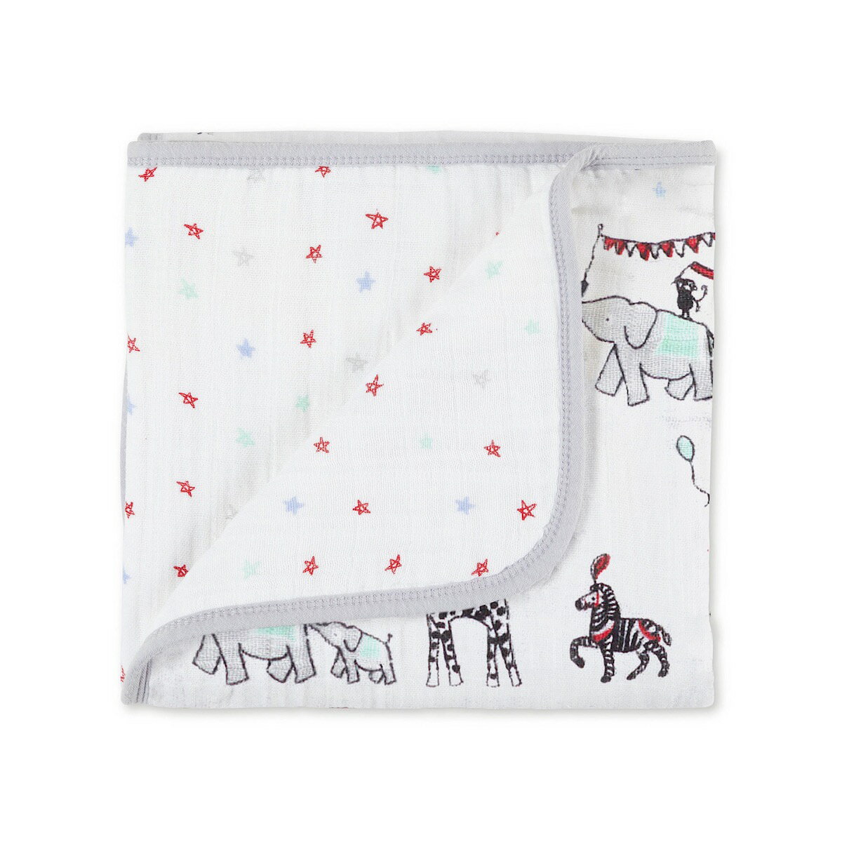 aden+anais （エイデンアンドアネイ） 製品情報 ・6089 vintagecircus mini dreamblanket サイズ ・約70cm x 70cm &nbsp;&nbsp;※製造の都合により若干の誤差が生じる場合がございます。 素材 ・コットン100% カラー ・ビンテージサーカス ・お使いのお使いのモニターにより、色柄の配置が実際のものと異なる場合がございます。 ・商品により柄の出方が異なる場合がございます。 パッケージ ・21cm × 21cm × 5cm お届けについてaden + anais mini dream blanket [ミニドリームブランケット] モスリンコットンを4枚重ねにしたブランケット。 就寝時やちょっとしたくつろぎ時にも適した大きめサイズで厚みもたっぷり。ベビーカーでのお出掛けや、ドライブのときなどにも便利です。ブランケット以外にも、オムツ替えマットや、プレイマットなどとしてもお使いいただけます。 ＊ギフトラッピングはご注文画面でご選択いただけます。 ＊パッケージデザインは生産および入荷時期により異なります。予めご了承ください。