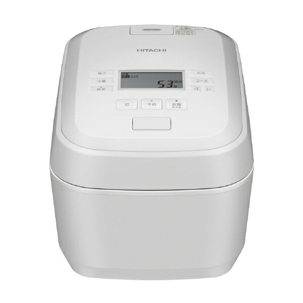 6月8日入荷予定!!日立圧力スチームIHジャー炊飯器（5.5合炊き）フロストホワイト HITACHI　圧力＆スチーム　ふっくら御膳 RZ-V100KM-W