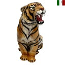 タイガー 置物 小虎 虎 イタリア インテリア オブジェ 陶器 クラシック tiger(3)