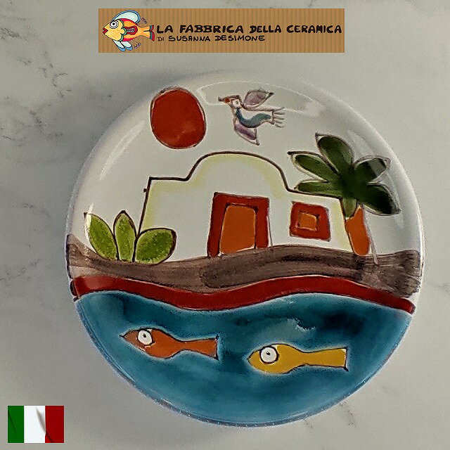 絵皿 壁掛け 飾り皿 インテリア 「スザンナ デ シモーネ」 イタリア 陶器