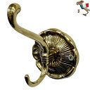 コートハンガー 壁掛け 真鍮 インテリア 1本掛け brass アンティーク ゴールド イタリア製