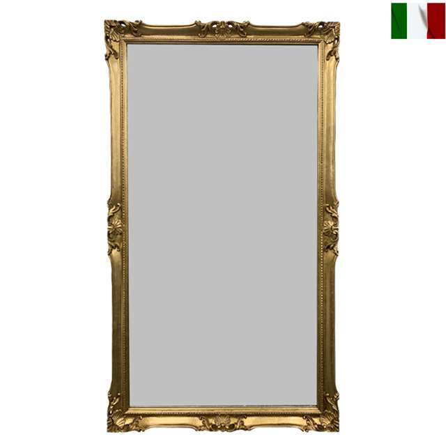 鏡 壁掛け 姿見 全身鏡 ミラー 長方形 クラシック イタリア