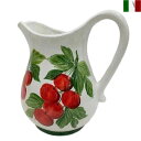 ピッチャー 水差し チェリー イタリア陶器 インテリア