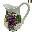 ピッチャー 水差し ぶどう イタリア陶器 インテリア お洒落 グレープ