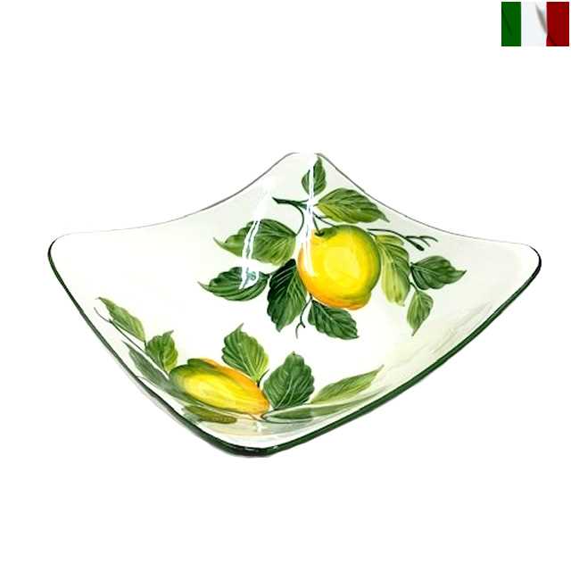 角皿 レモン柄 イタリア インテリア 食器
