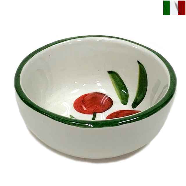 小皿 サクランボ 柄 イタリア 丸皿 インテリア 食器