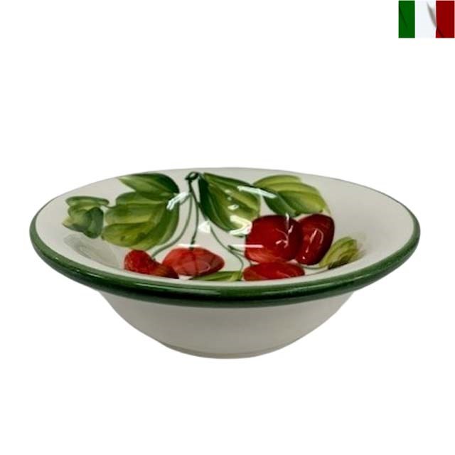 小皿 チェリー イタリア 丸皿 インテリア 陶器 テーブルウェア イタリア製