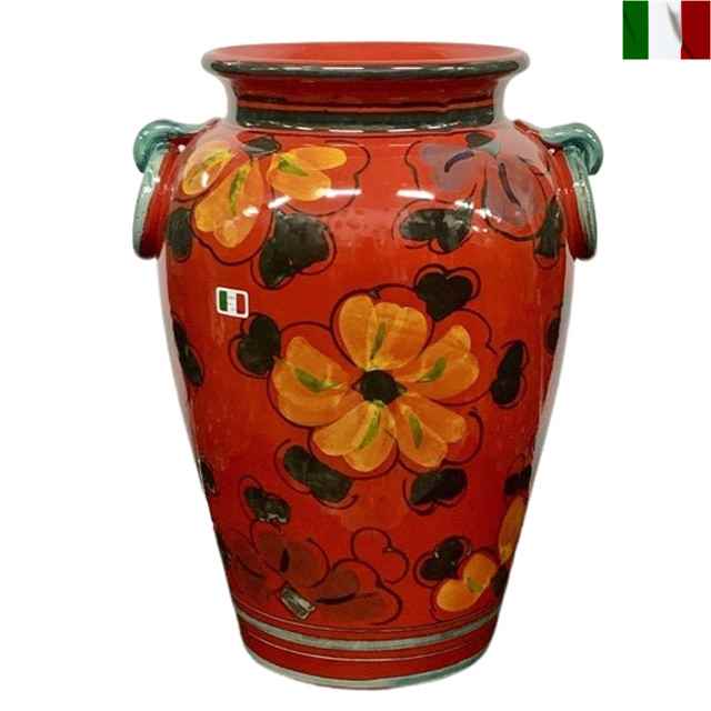 傘立て 花柄 クラシック インテリア イタリア 陶器