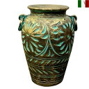 傘立て 花柄 壺 傘入れ クラシック インテリア イタリア陶器 Umbrella Stand