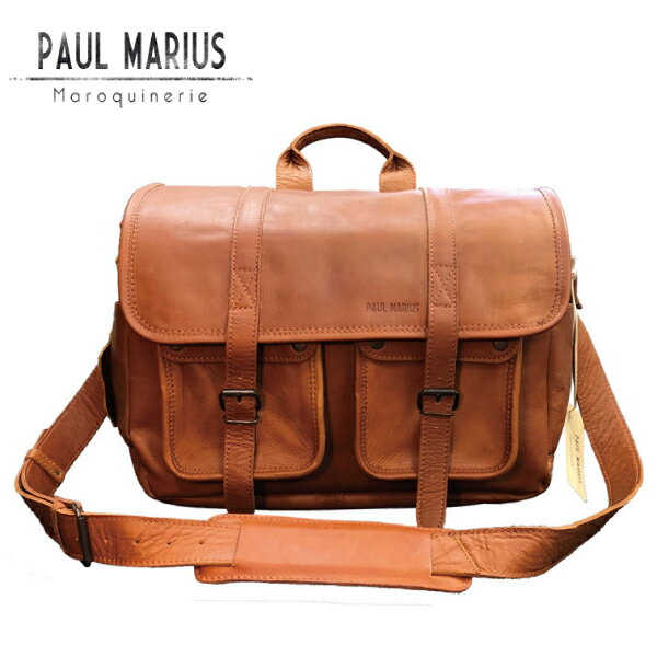カメラバッグ　リポーター■REP-45ブラウン【PAUL MARIUS】ポール・マリウス/本革/ナチュラル/A4/
