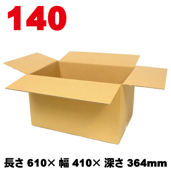 Rakuten - 140サイズ A-DA012 10枚,20枚,30枚 / ダンボール箱 長さ610×幅410×深さ364mm 【北海道・沖縄・離島 配送不可、代引き不可】