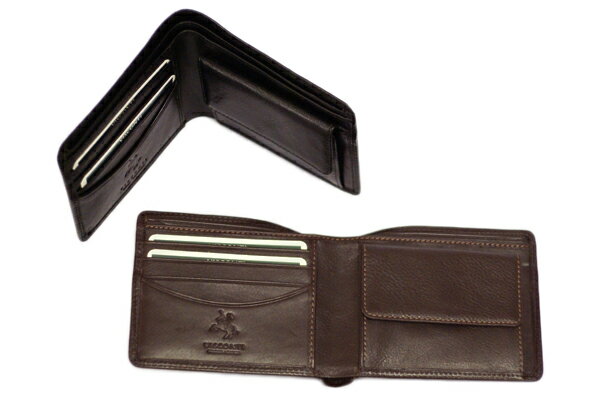 本革 二つ折り財布 VISCONTI HT7 /レザーウォレット/札入れ小銭入れカード入れ/メンズ/アウトレット/返品交換不可/