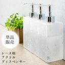 【送料無料】【代引可】アクリル製ソープディスペンサー 幅約7...