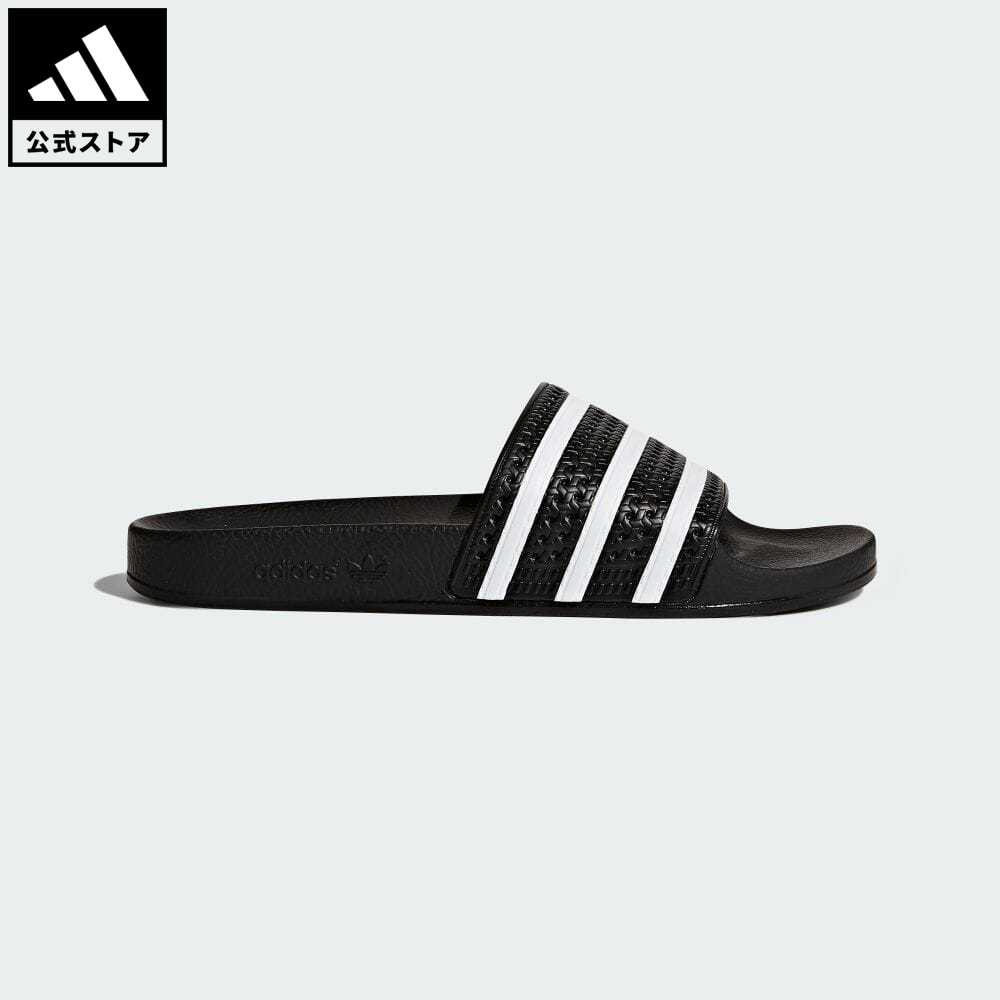 【公式】アディダス adidas 返品可 アディレッタ / ADILETTE オリジナルス メンズ レディース シューズ 靴 サンダル Slide / スライド 黒 ブラック 280647 p0517 父の日